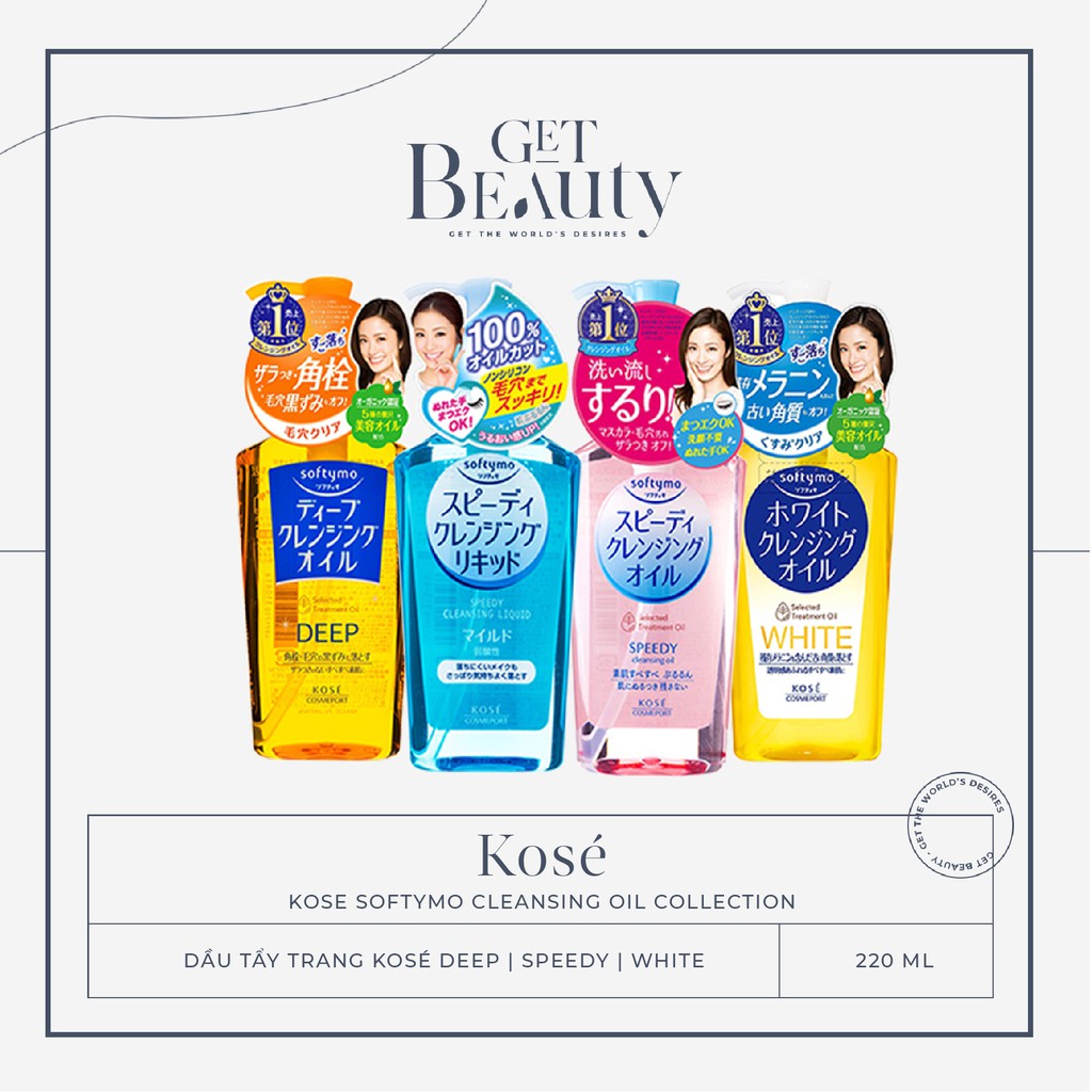 DẦU TẨY TRANG KOSE SOFTYMO CLEANSING OIL 200ML