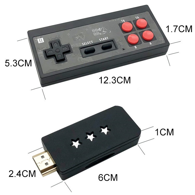 Máy Chơi Game HDMI Y2 4K  Tích Hợp 568 Trò Chơi Cổ Điển- Điểu Khiển Không Dây Đầu Ra HDMI