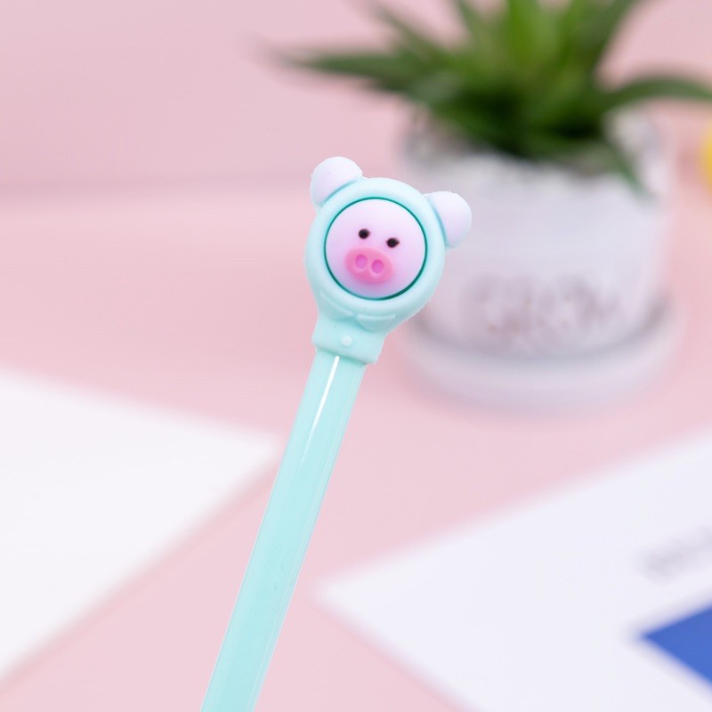 Bút bi nước thỏ heo gấu