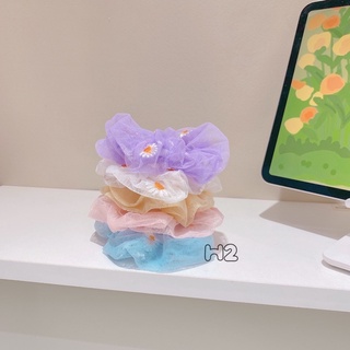 Scrunchies chun buộc tóc cúc họa mi