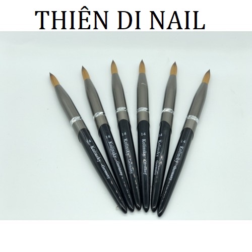 Cọ đắp form móng bột KONISKY GERMANY số 12,14 - 100% lông chồn Thiên Di Nail