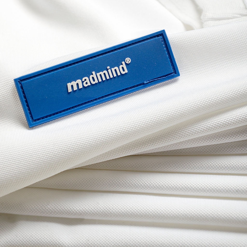 MADMIND® Chính Hãng - Áo Polo Fresh Màu Đen / Trắng , Vải Piqué Cá Sấu Thoáng Mát