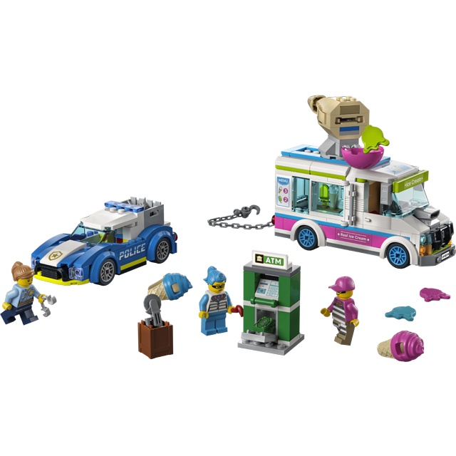 Lego City 60314 - Ice Cream Truck - Bộ xếp hình Lego Xe kem