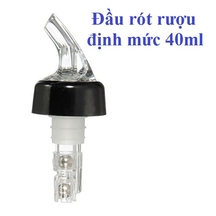 (40ml/lần rót) Đầu rót rượu vang tự ngắt 40ml, pha chế định lượng tiện dụng