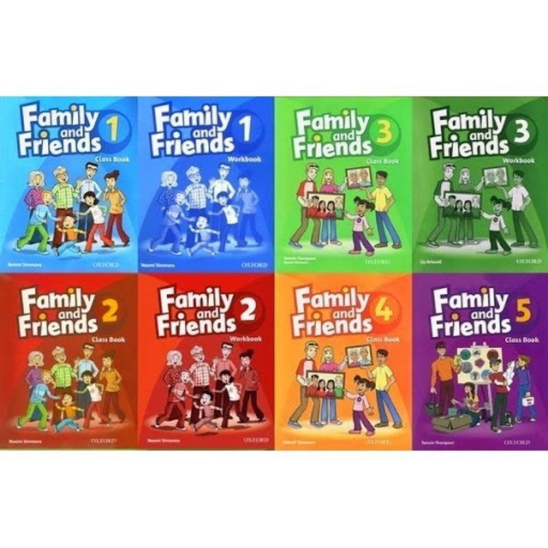 Family an Friends 1st (bộ 2c CB và WB) - full level starter đến 5- tặng file nghe cho bé