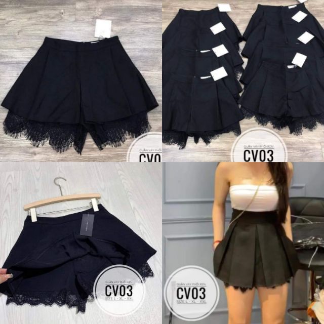 Quần váy phối ren BIGSIZE CV03