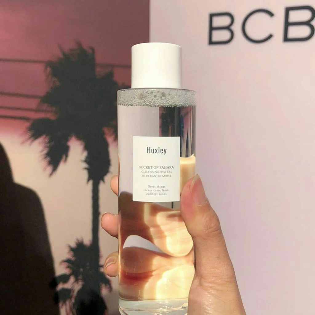 Nước Tẩy Trang Chiết Xuất Xương Rồng Huxley Cleansing Water ; Be Clean, Be Moist 200ml