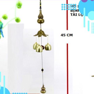 Chuông gió hồ lô trang trí bằng đồng cầu bình an 💎 Freeship 💎  và tài lộc 206743 [SKM]