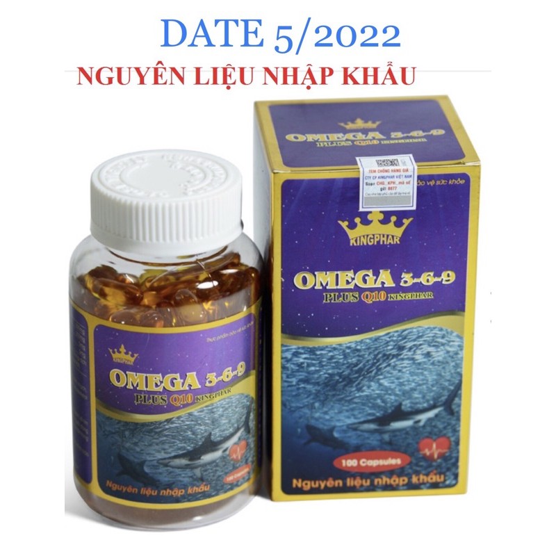 Omega 3-6-9 Plus Q10 Kingphar- Hộp 100 viên
