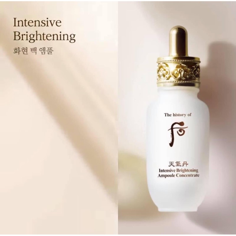 5 ống tinh chất dưỡng trắng Whoo Intensive Brightening Ampoule Concentrade