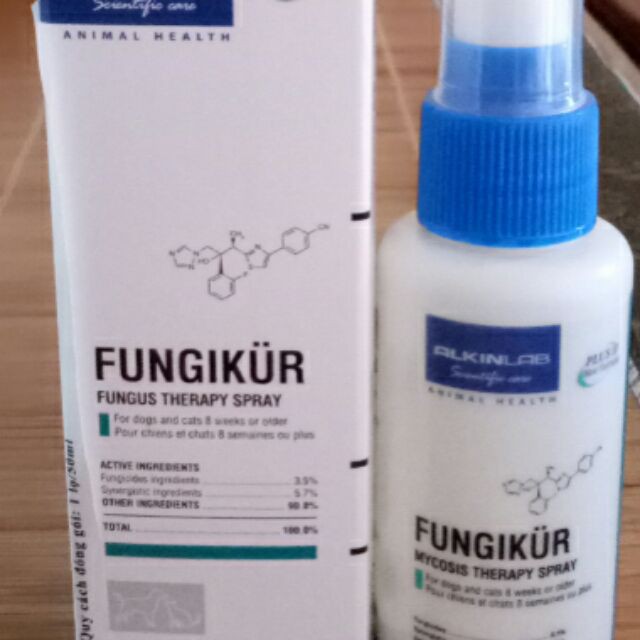 Thuốc xịt trị nấm chó mèo Alkin Fungikur (50ml)