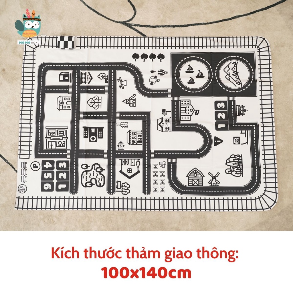 Đồ chơi máy bay lắp ghép Cỡ SIÊU LỚN, XỊN đa chức năng có âm thanh, hiệu ứng kèm 4 ô tô. Hộp đựng Đẹp - Mô Mô Home