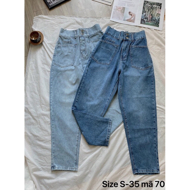 JEAN THÁI BIGSIZE ảnh thật- quần baggy lưng cao