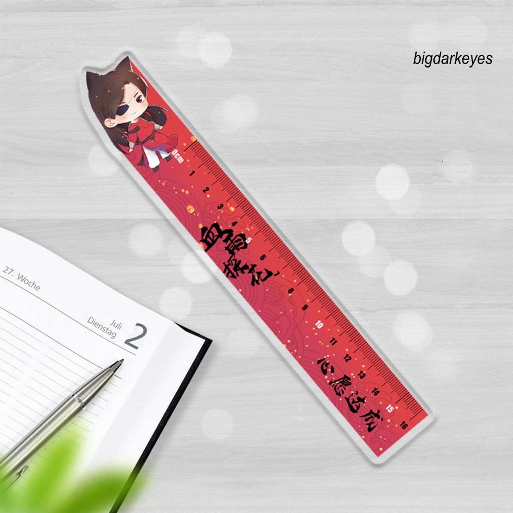 Thước Kẻ Chống Nứt In Hình Anime Demon Slayer Cho Học Sinh