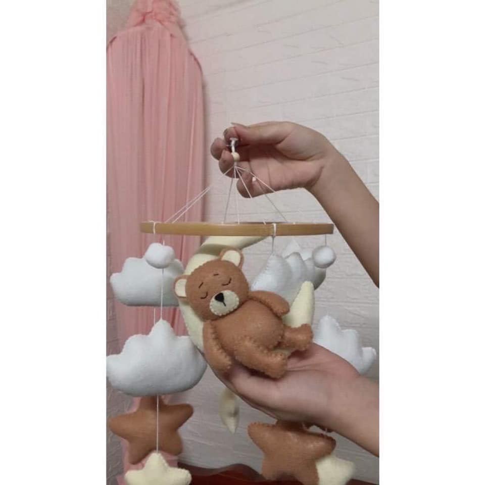 Bộ Treo Nôi Cũi Handmade Kích Thích Thị Giác Cho Bé Tặng Kèm Bảng Tên MS12 - Có Ảnh Video Thật