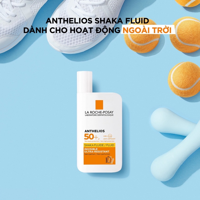 Kem Chống Nắng Dạng Sữa Mỏng Nhẹ Lâu Trôi La Roche-Posay Anthelios Invisible Fluid SPF 50+ 50ml