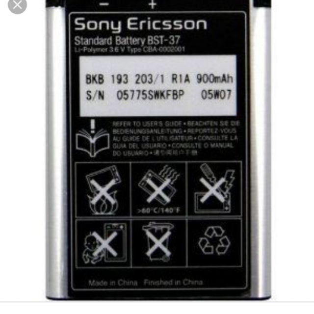 Pin sony bst 37