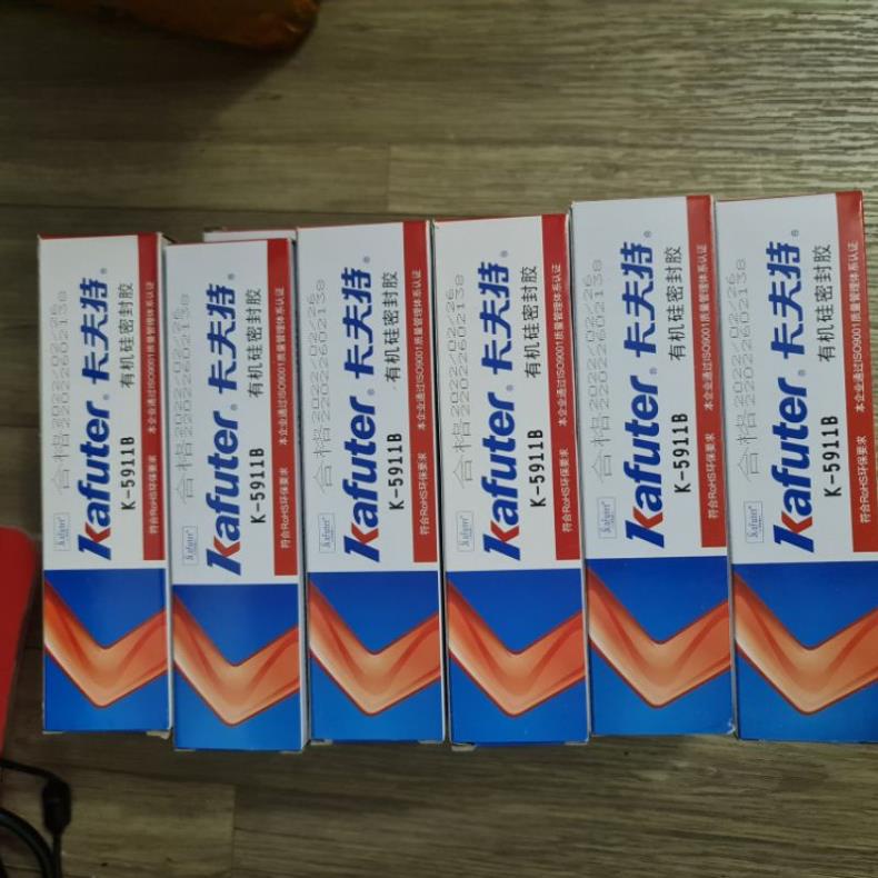 Keo Đen Kafuter K - 5911B Gắn Chóa Đèn Chống Thấm. Chuyên Dụng Độ Bi Led - Xenon