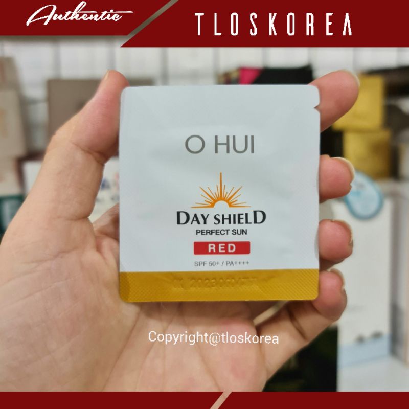 Kem Chống Nắng Ohui Dayshield Perfect Sun Pro Red - Kem chống nắng kiêm kem lót dành cho da sắc đỏ gói 1ml gói sample