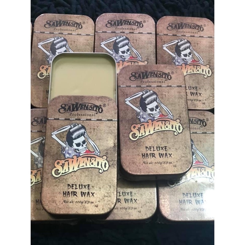 Sáp vuốt tóc Sawensito Trượt Vàng Deluxe Hair Wax 100gr tạo kiểu giữ nếp cho tóc. HÀNG CHÍNH HÃNG