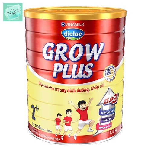 Sữa Bột Dielac Grow Plus 2+ Hộp Thiếc 1500G (Cho Trẻ Từ 2 - 10 Tuổi) - Lulu Mart