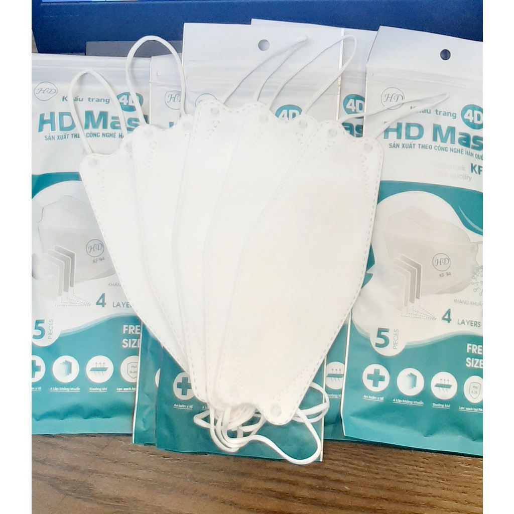 MASK KF94 KHẨU TRANG KHÁNG KHUẨN 4D HOÀNG DŨNG (1 CÁI) Sản xuất tại Việt Nam theo tiêu chuẩn Hàn Quốc