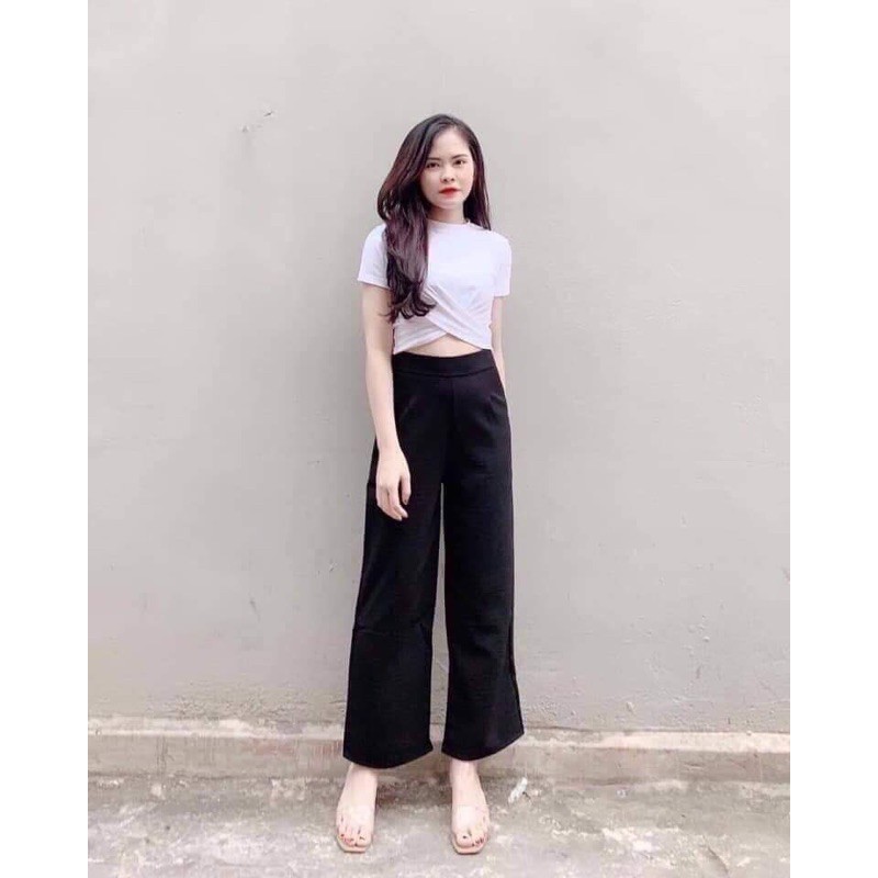 {RẺ VÔ ĐỊCH} Quần Ống Rộng Chất Tuyết Mưa Khoá Sườn Đủ Size