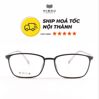 Gọng kính cận nhựa dẻo GD8249 thanh mảnh thời trang + Tặng hộp và khăn lau kính