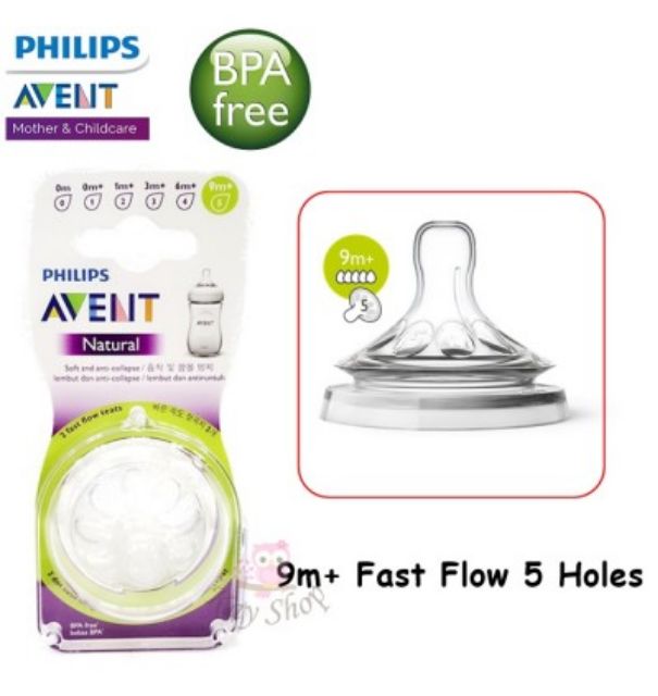 Núm Avent Natural số 5 cho bình Avent Natural cổ rộng
