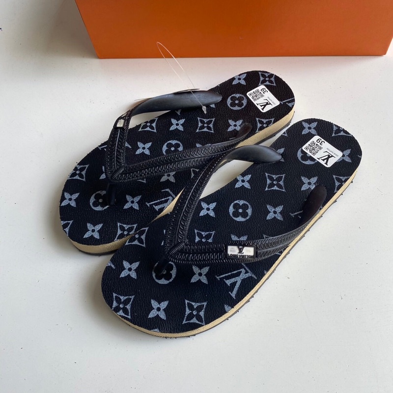 Dép nam LV đế cao su thời trang