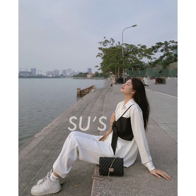 Set áo sơ mi và 2 dây buộc nơ