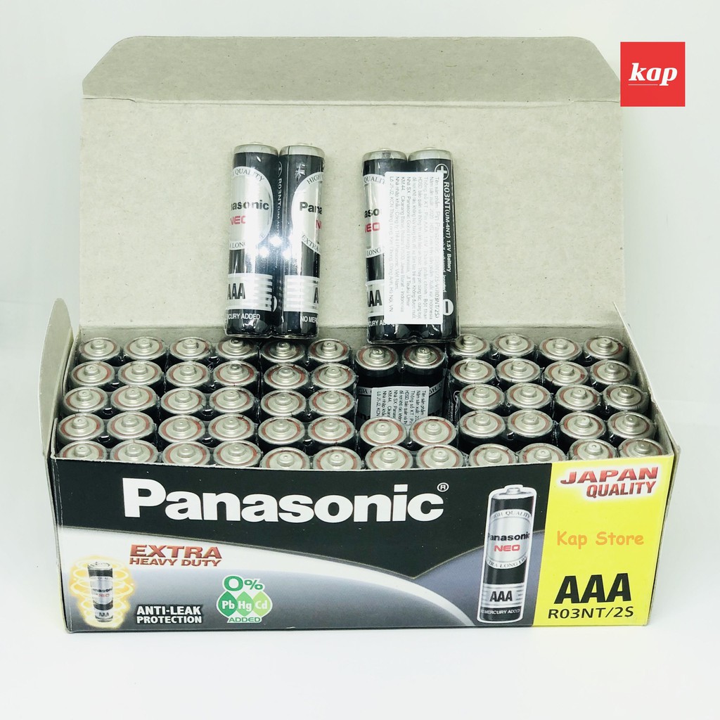 Pin AAA Panasonic NEO R03NT-2S Extra Heavy Duty, Hàng Chính Hãng