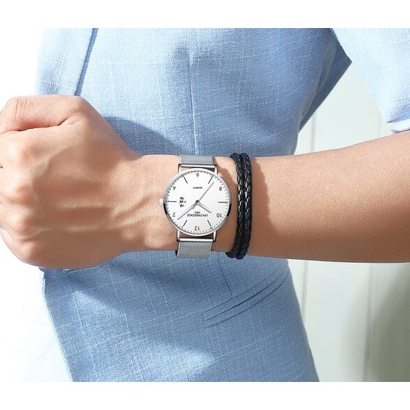 Đồng hồ nam dây lưới thép clasical Ontheedge RZY035 (fullbox) | BigBuy360 - bigbuy360.vn