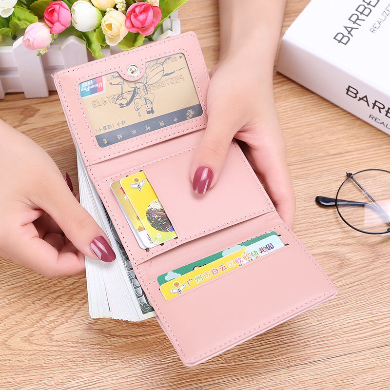 Ví Ngắn Mini Đựng Nhiều Thẻ Phong Cách Hàn Quốc Cho Nữ Ví nữ mini cao cấp ngắn cute nhỏ gọn bỏ túi thời trang giá rẻ  601002