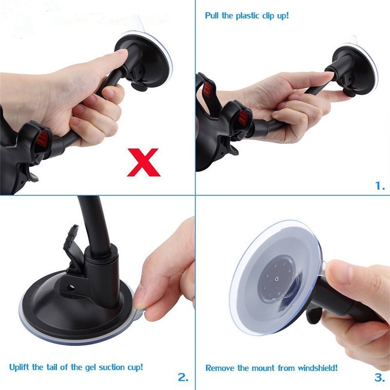 Giá đỡ điện thoại Fonken gắn kính chắn gió xe hơi xoay được 360 độ tiện lợi