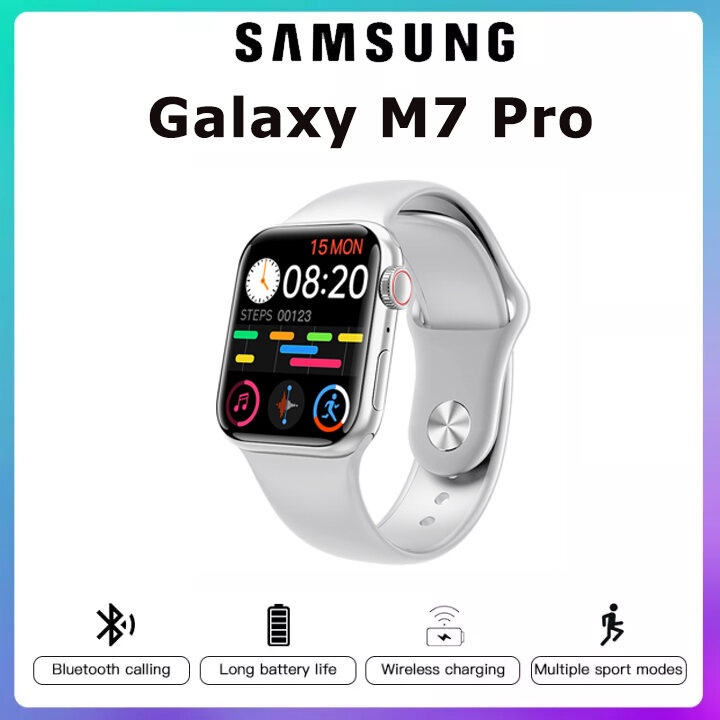 Đồng Hồ Thể Thao Thông Minh SANSUNG Galaxy M7 POR MAX 1.79HD Có Chức Năng Đo Nhịp Tim Chống Nước SO2 AI5.0