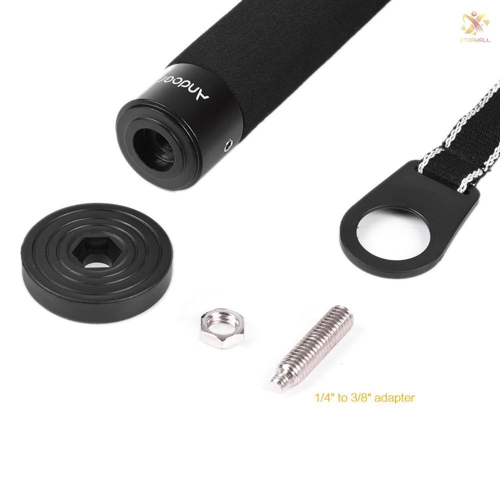 ET Andoer A-555 6-Section Compact Portable Photography Aluminum Alloy Monopod Unipod Stick for    Pentax Camera Max. Load 10kg / 22lbs