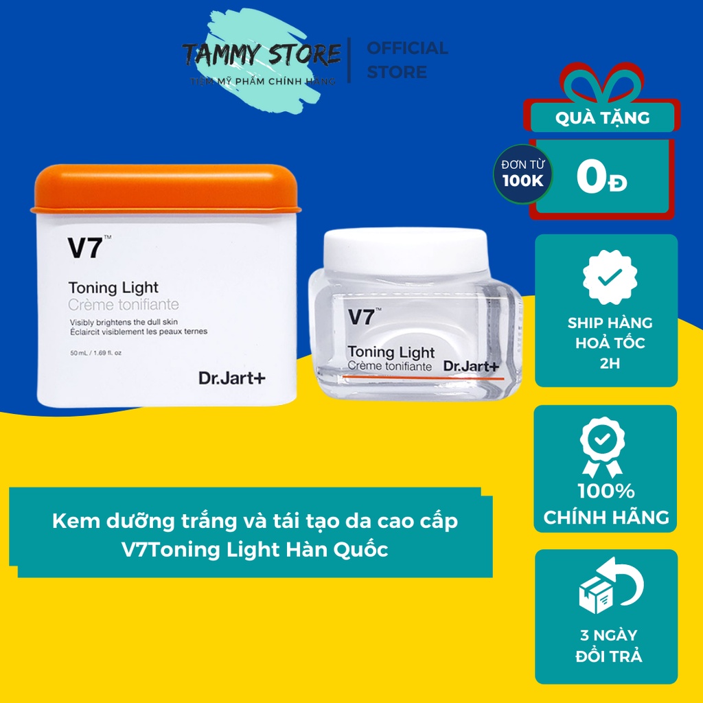 Kem dưỡng trắng và tái tạo da cao cấp V7Toning Light Hàn Quốc 50ml
