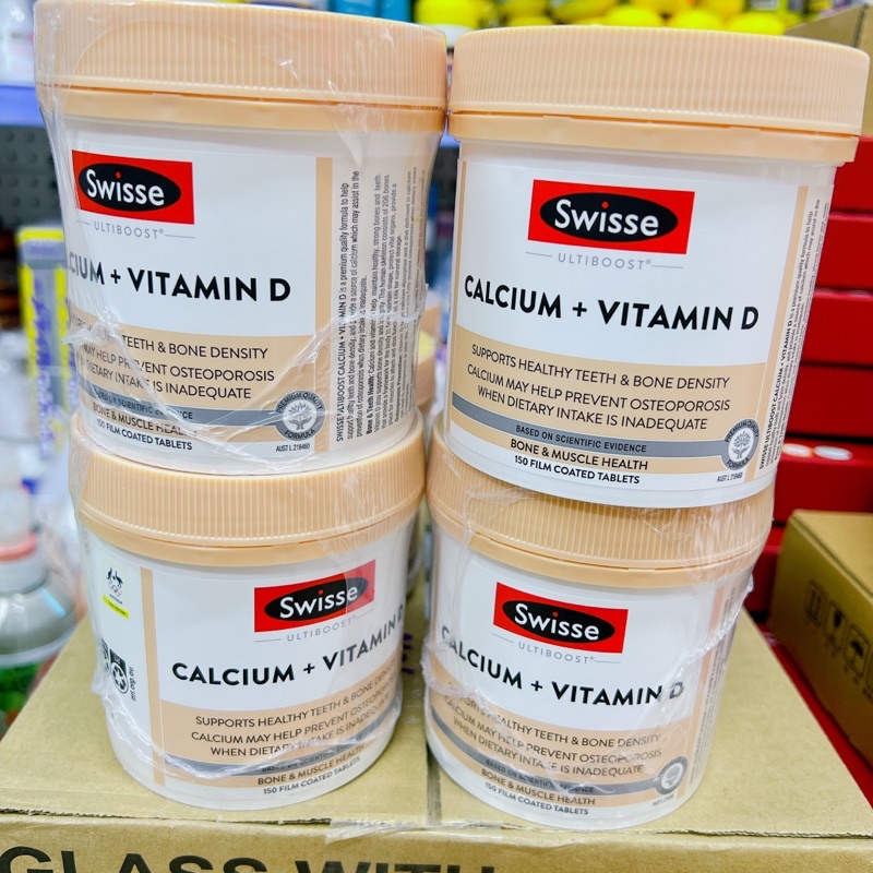VIÊN UỐNG BỔ SUNG CANXI VITAMIN D SWISSE 150 Viên