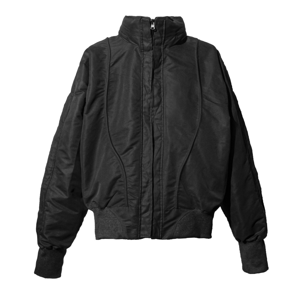 FRONT The Rook Fork Hooded Bomber Jacket YE21 - BLACK - Áo khoác Bomber FRONT hai mặt màu đen