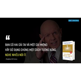 Sách Lựa Chọn Tối Ưu Thứ 3 (Stephen R.Covey - Bìa cứng) - First News