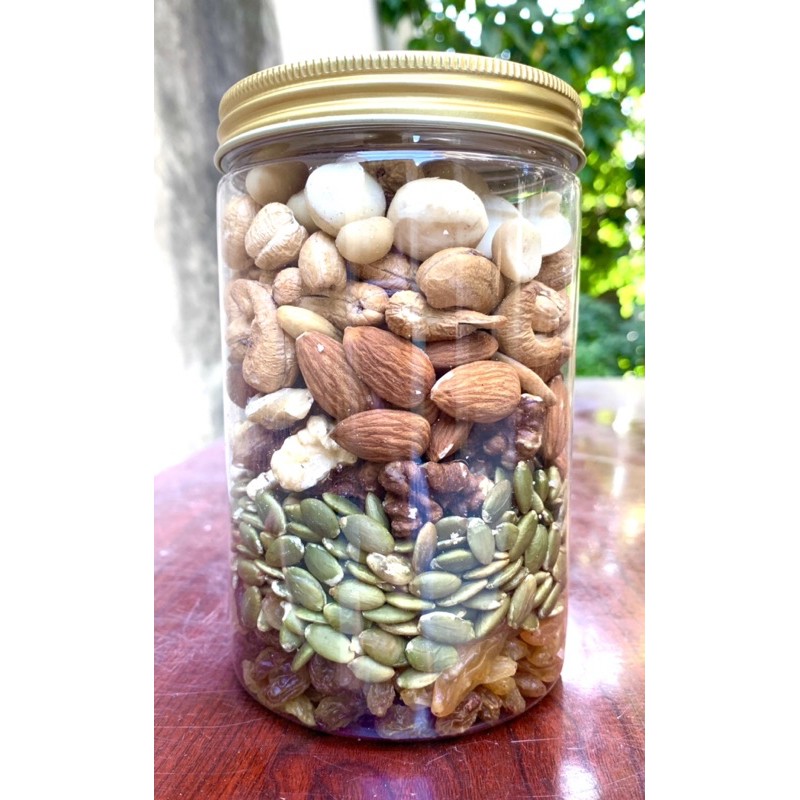 500gr 5 loại cao cấp hạt mix với nho khô