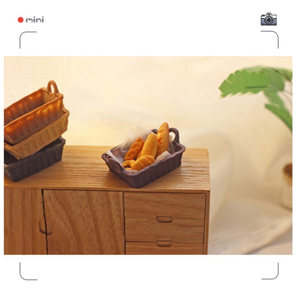 RAINBOW Giỏ Đựng Dụng Cụ Nhà Bếp Dùng Làm Đạo Cụ Chụp Ảnh Cho Búp Bê