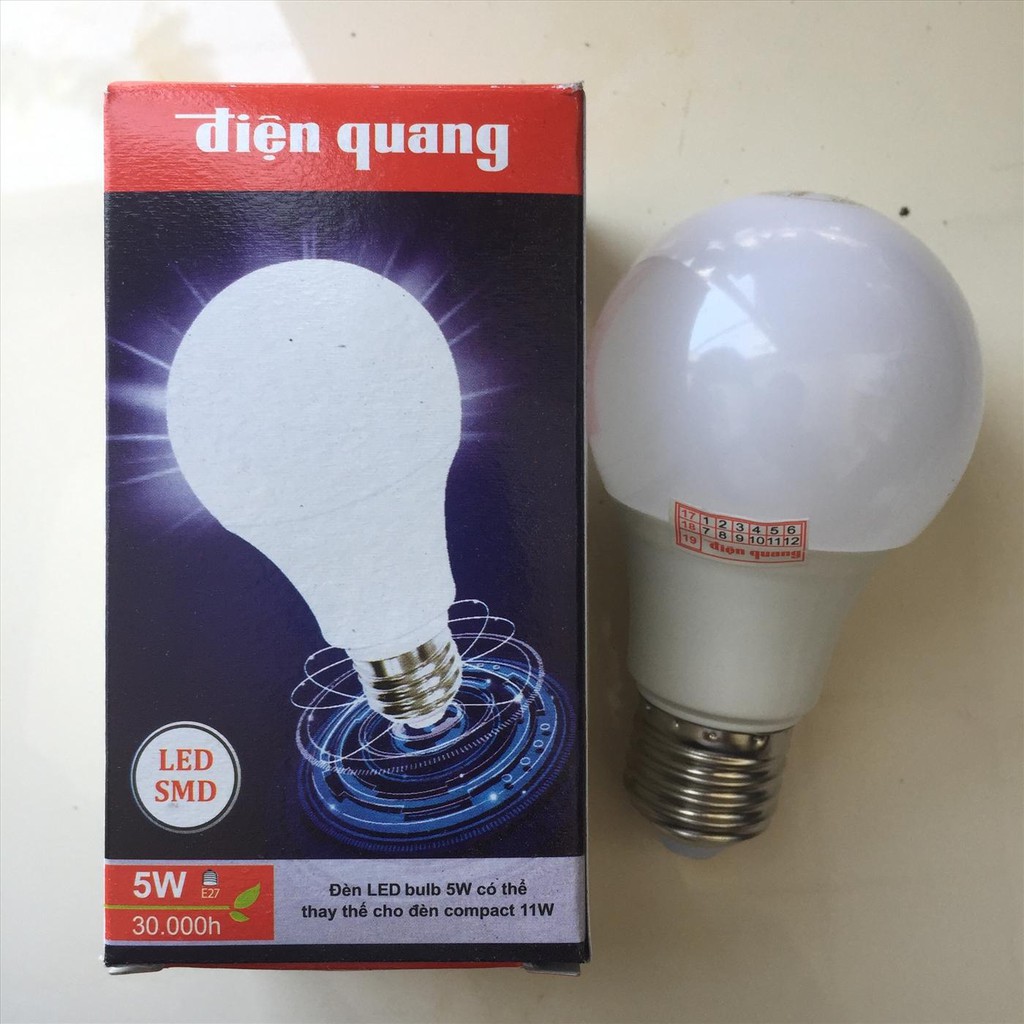 Bóng led Bulb 5W Điện Quang ( Ánh sáng trắng ) - Điện Việt
