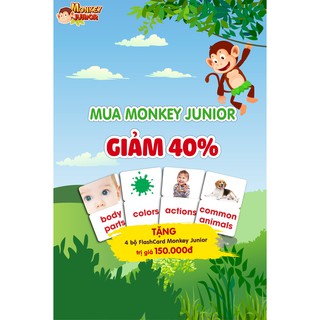 Thẻ học ⚜️FREESHIP⚜️ Monkey Junior, Monkey Stories, Monkey Math, Vmonkey