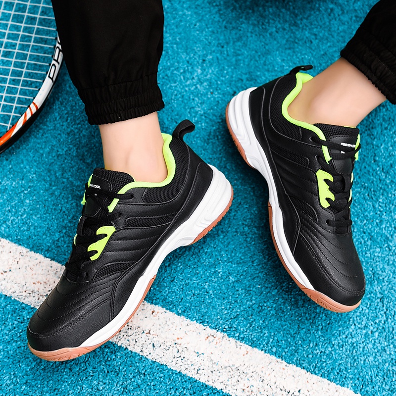 Giày thể thao chơi Tennis màu đen size 38-46 cho nam