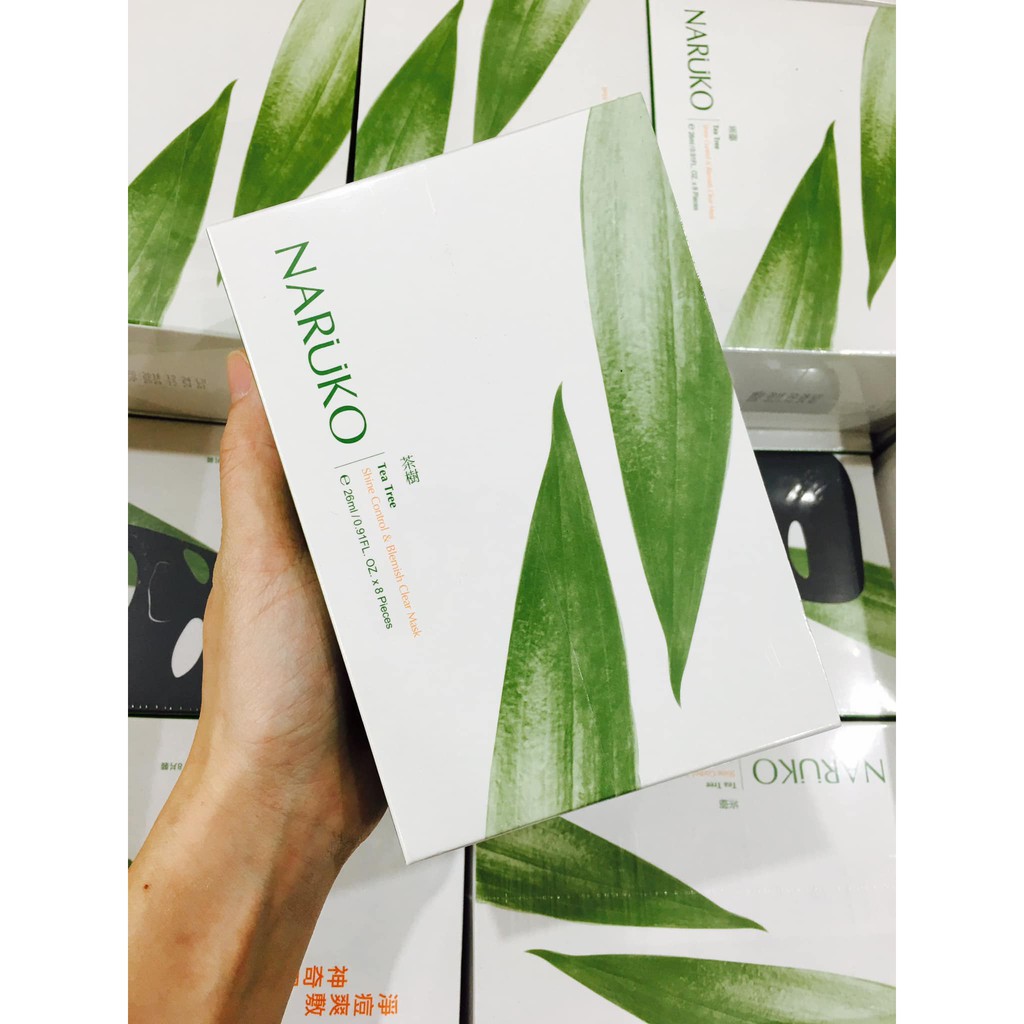[Mã COS1904 giảm 8% đơn 300K] Mặt nạ miếng | Shine Control & Blemish Clear Mask | Naruko hộp 8 miếng