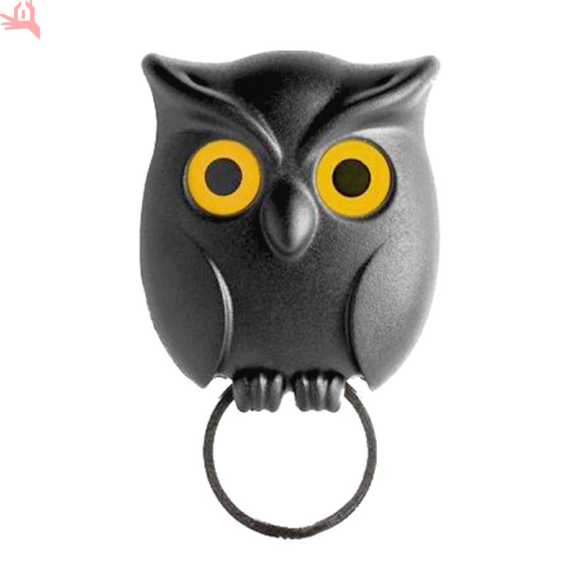 Q Black Night Owl Wall Key Holder Hanging Hook Keep Keychains Key Ring for Home | BigBuy360 - bigbuy360.vn