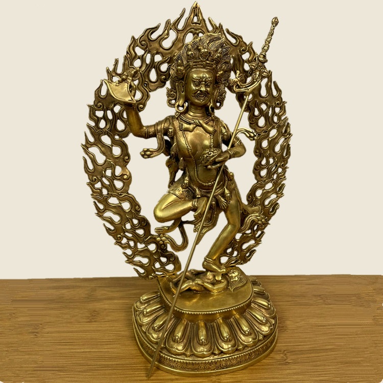 Tôn tượng Troma Nagmo - Hắc Nộ Mẫu - Pháp khí Mật Tông - Phật giáo Tây Tạng