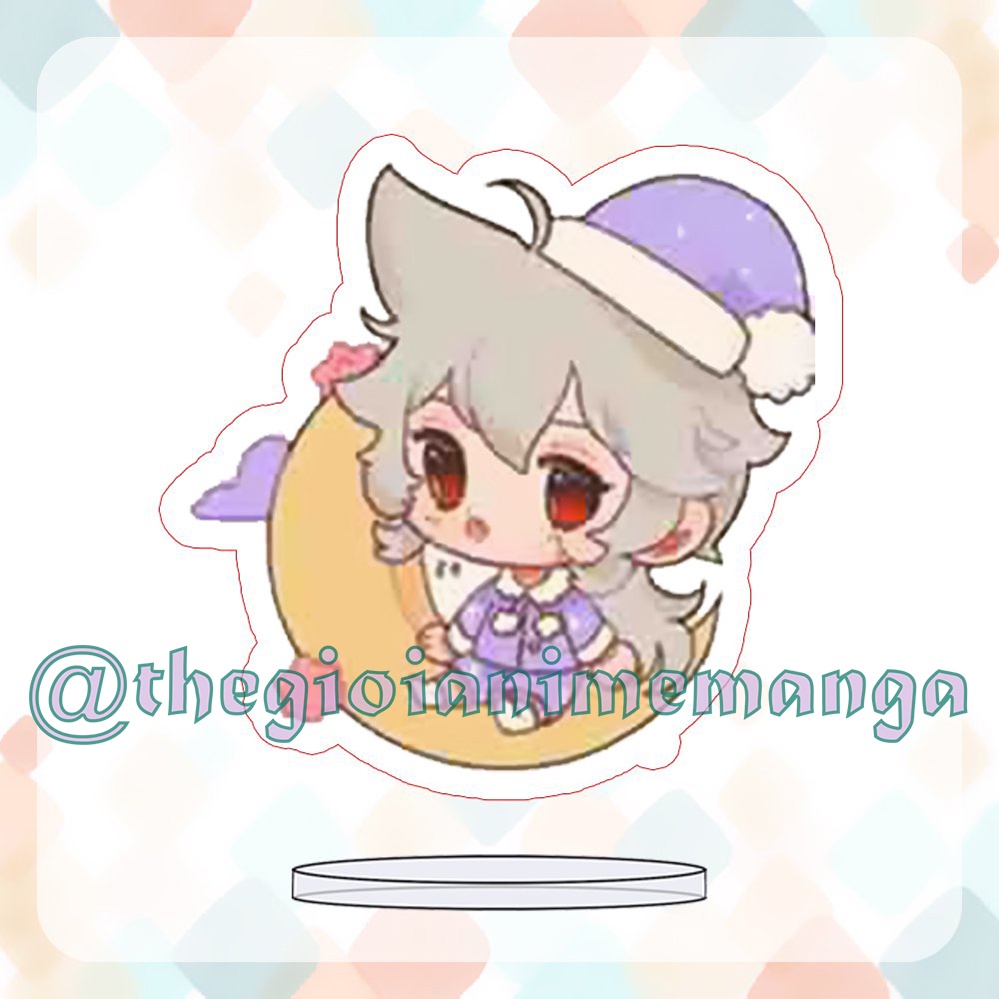 ( MINI 3cm ) Mô hình Standee GENSHIN IMPACT anime chibi mica trưng bày nhiều mẫu